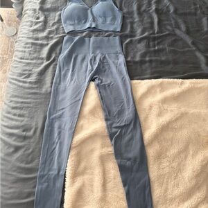 Blue Seamless Activewear Set